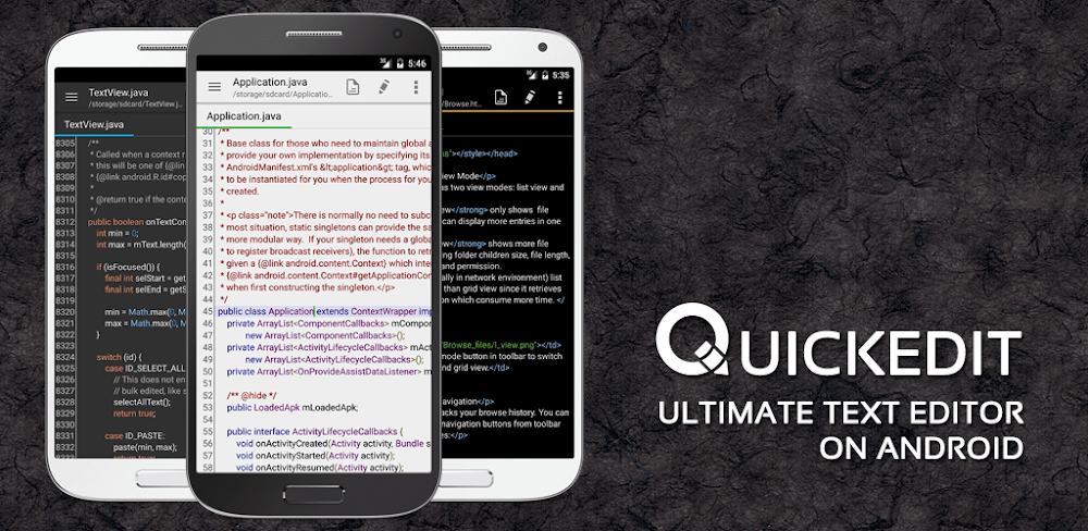 QuickEdit Text Editor Pro v1.12.4 APK + MOD (Pro Unlocked)