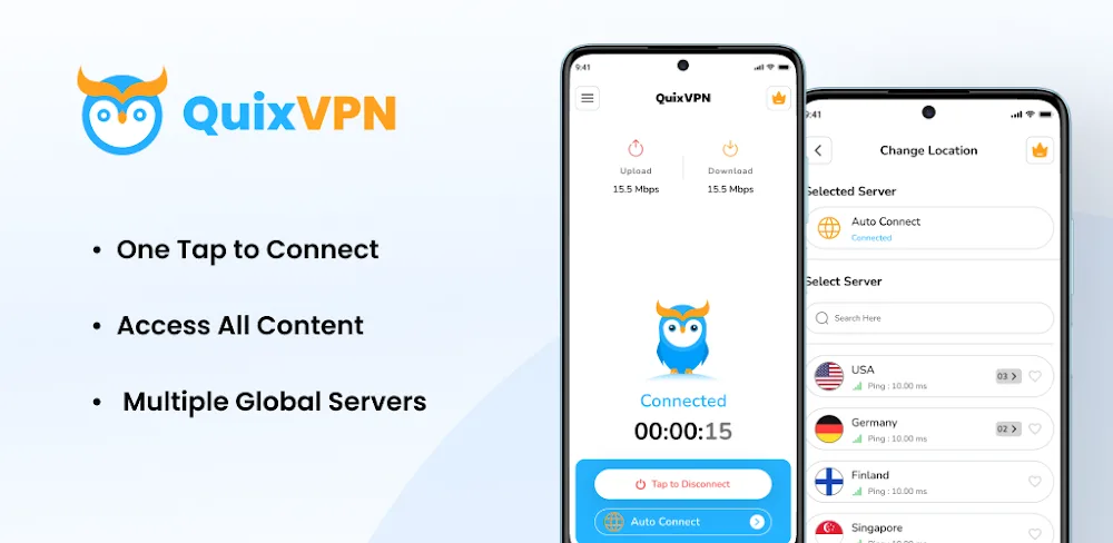 QuixVPN v1.11.9 MOD APK (Premium Unlocked)