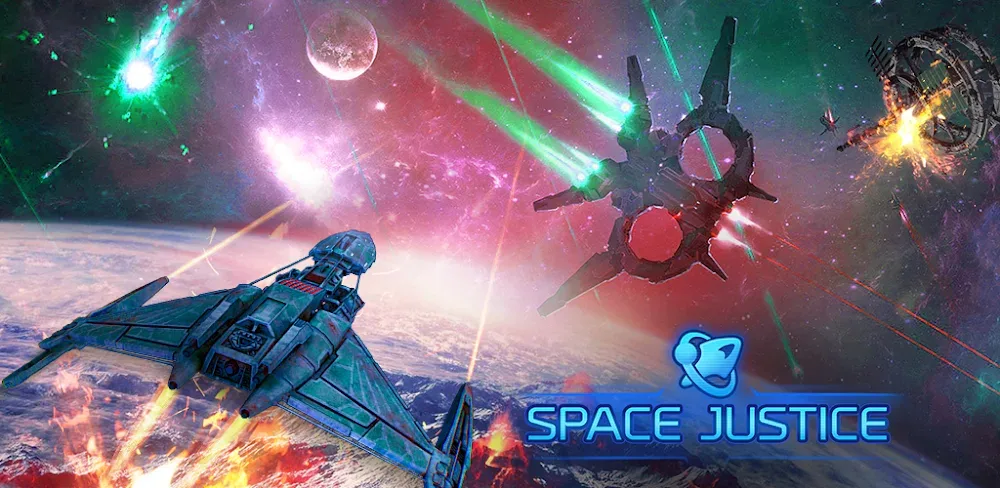 Space Justice: Galaxy Wars v14.1.7448 MOD APK (Menu, God Mode, Damage Multiplier)
