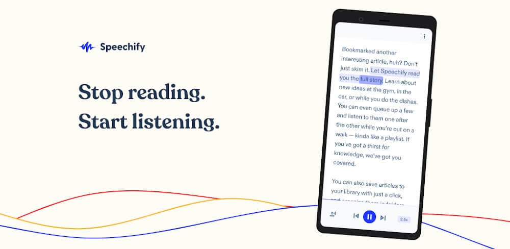 Speechify v5.33.6160 MOD APK (Premium Unlocked)