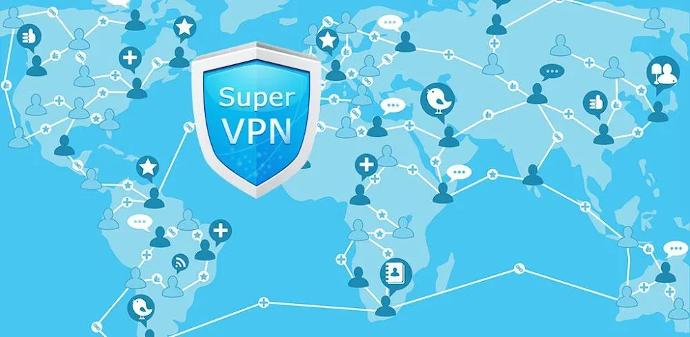 SuperVPN Pro v1.9.5 MOD APK (Premium Unlocked)