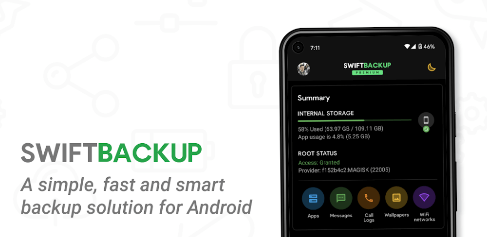 Swift Backup v5.0.6 MOD APK (Premium Unlocked)