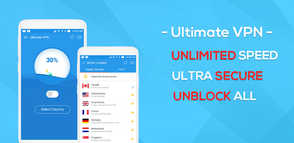 Ultimate VPN v1.4.5 MOD APK (Premium Unlocked)