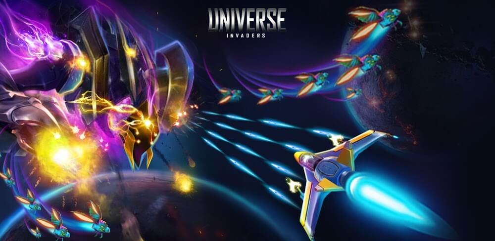 Universe Invader: Alien Attack v1.0.30 MOD APK (Unlimited Coin/God Mode)