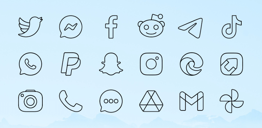 Vera Outline Black: Icon Pack APK v6.4.5 (Full Version)