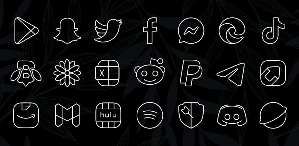 Vera Outline White Icon Pack APK v6.4.5 (Full Version)