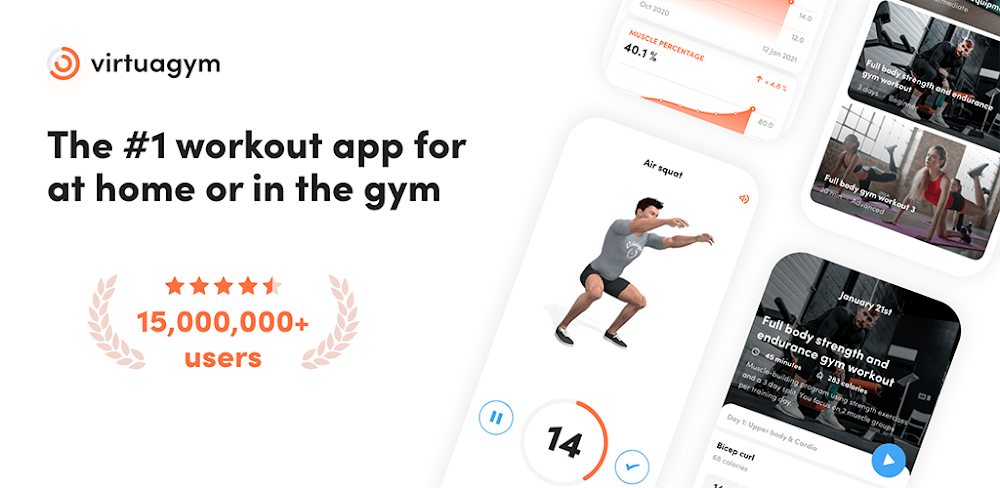 Virtuagym Fitness v11.8.7 MOD APK (Pro Unlocked)