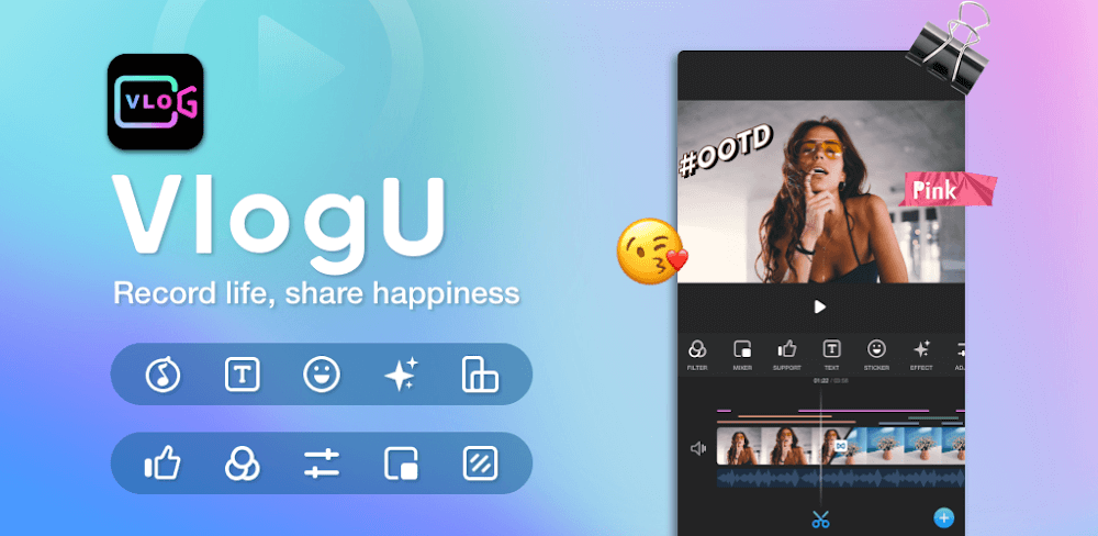 VlogU v7.13.0 MOD APK (Premium Unlocked)