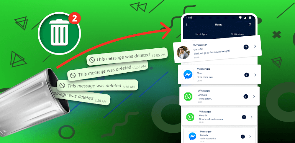 WA Deleted Messages Recovery v1.6.5 MOD APK (Premium Unlocked)