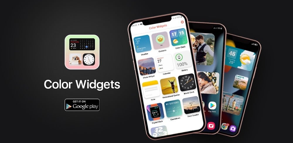 Widgets iOS 15 – Color Widgets v1.12.3 MOD APK (Premium Unlocked)