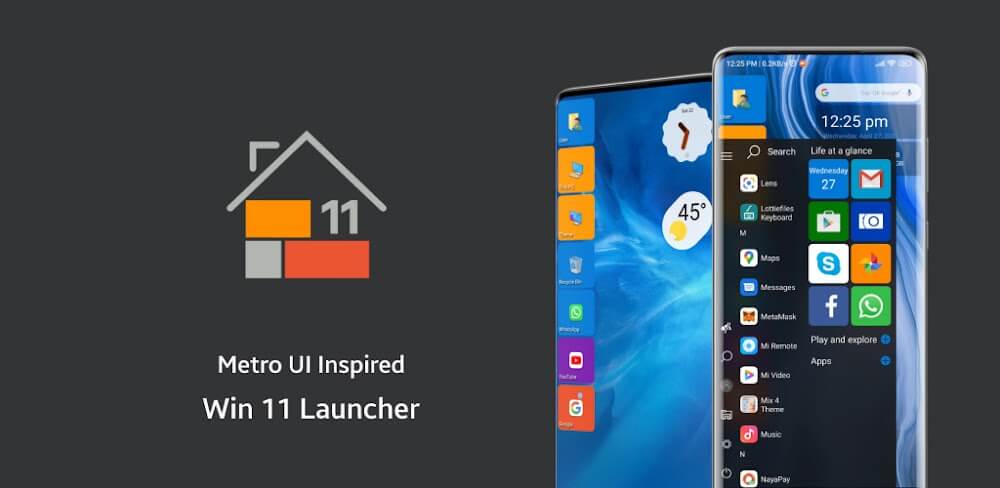 Win 11 Launcher v9.31 MOD APK (Pro Unlocked)