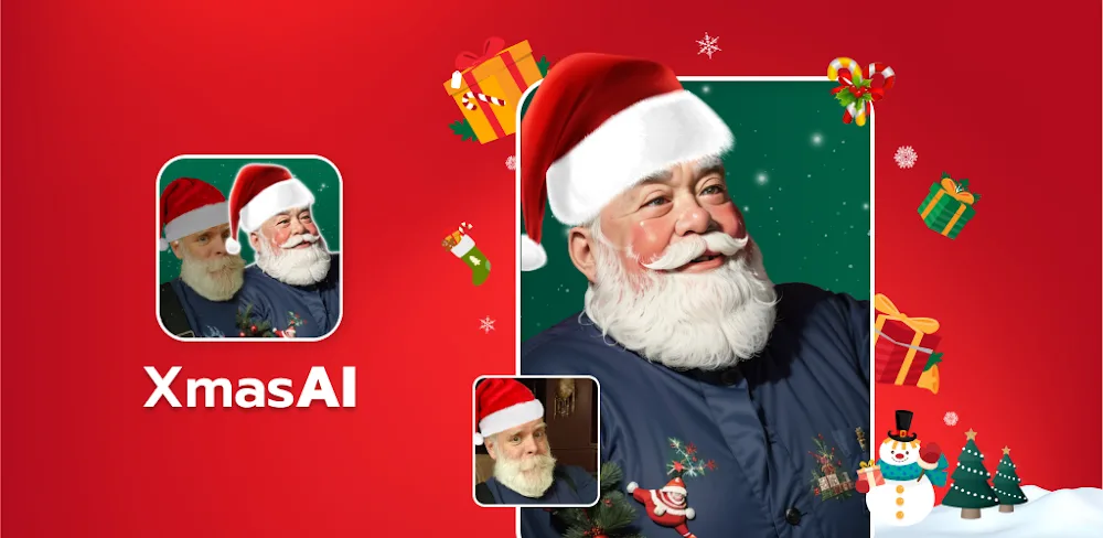 XmasAI: AI Christmas Filter v3.0 MOD APK (Premium Unlocked)