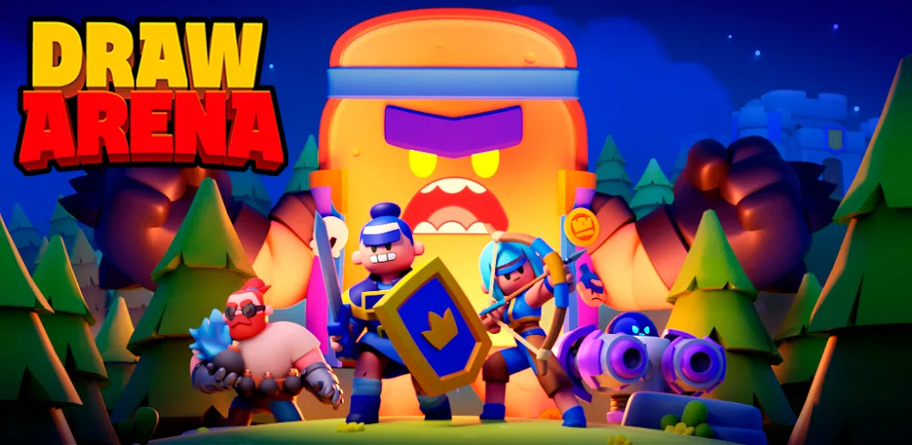 Draw Arena: Battle Tactics v1.10.0 MOD APK (High Damage, Rewards, No ADs)