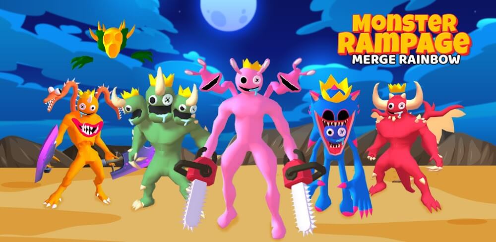 Monster Rampage: Merge Rainbow v1.1.6 MOD APK (Unlimited Money/Level)